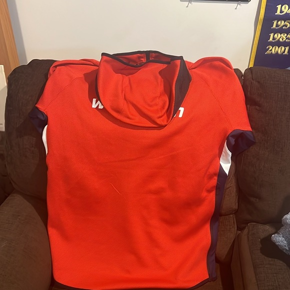 Official NBA Game Gear Washington Wizards Red Nike Warmup Hoodie. - Picture 8 of 10